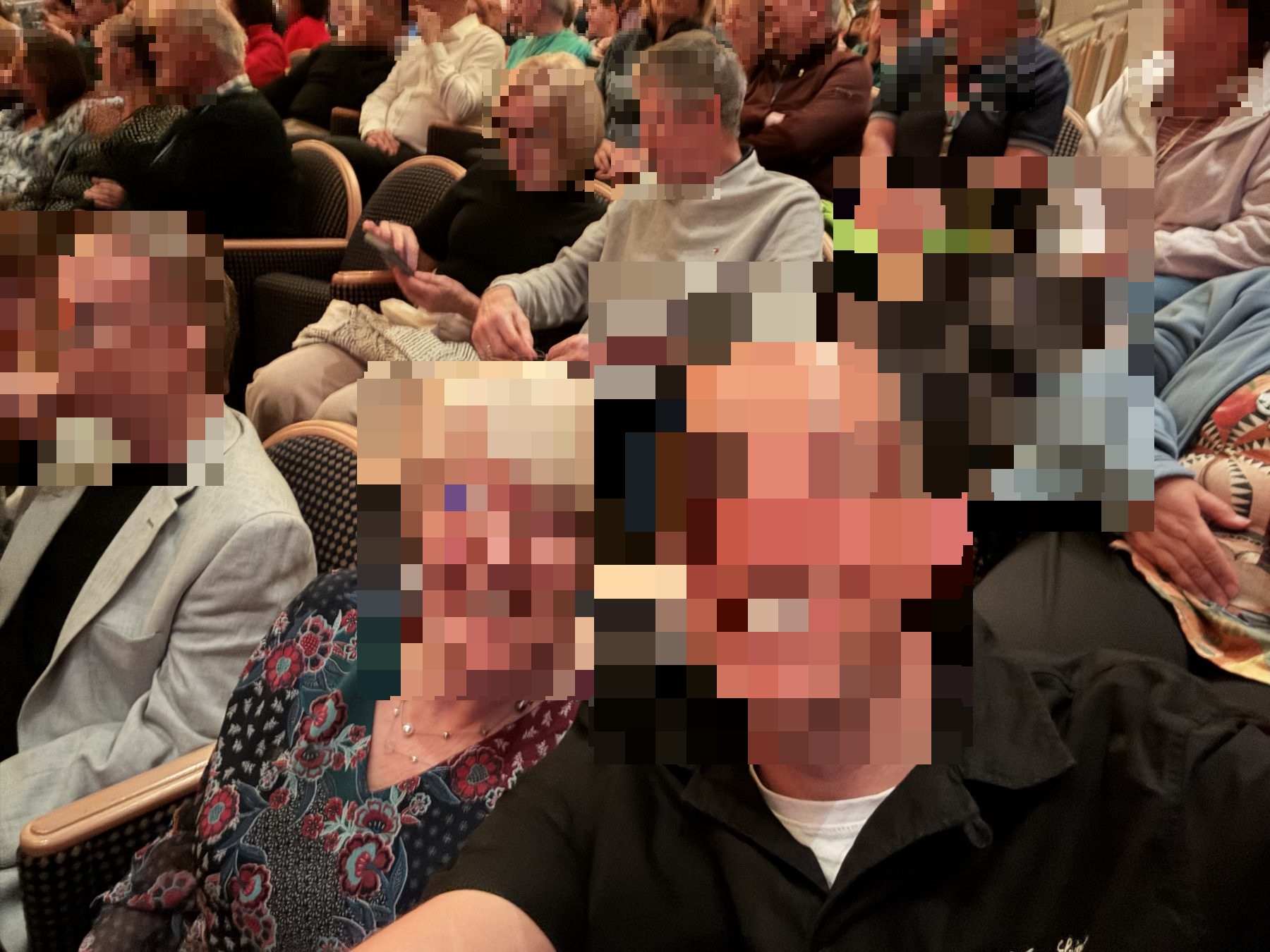 In the theatre for the country music band